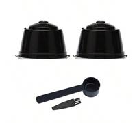 Shein 2 Piezas + Cuchara Cápsula De Filtro De Café Cápsula De Malla De Filtro Taza Para Café Casero Dolce Gusto