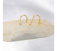 Shein 2 piezas de anillos de nariz de plata esterlina 925, cristal pequeño de 1,5 mm, pendientes de nariz de calibre 24