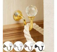Shein 2 piezas de ganchos de pared para cortina de aleación de cristal con tornillos, varias opciones de color