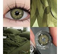 Shein 2 piezas de lentes de contacto blandos de colores, lentes de contacto cosméticos desechables anuales de 14,5 mm, adecuados para citas o uso diario, có