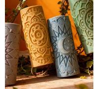 Shein 2 piezas de moldes de vela en forma de estrella, luna y sol, adecuados para velas aromáticas DIY, piedras de fragancia de yeso, moldeado de resina y t