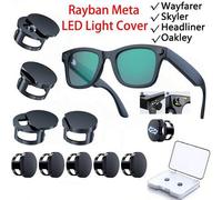 Shein 2 piezas de pegatinas bloqueadoras de luz compatibles con gafas R-Ayban Meta Oak-Ley/Wayfarer/Skyler/Headliner, cubierta de luz para cámara