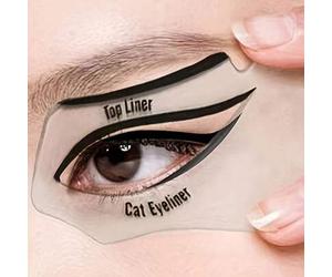 Shein 2 piezas de plantillas reutilizables para delineador de ojos, artículos de uso diario casual