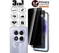 Shein 2 piezas de protector de pantalla de vidrio templado Anti-Spy 9H compatible con iPhone 16 Pro Max/compatible con Samsung Galaxy S25 Ultra/compatible c
