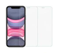 Shein 2 piezas de protector de pantalla de vidrio templado transparente, antiarañazos y resistente a los golpes para iPhone, película protectora antiestatic