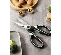 Shein 2 piezas de tijeras de cocina de acero inoxidable duraderas, tijeras multiusos para pescado, barbacoa y huesos - hojas afiladas y mango ergonómico par