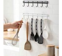 Shein 2 piezas Ganchos para utensilios de cocina, Ganchos adhesivos para pared de cocina, Soporte para almacenamiento de herramientas montado en pared para