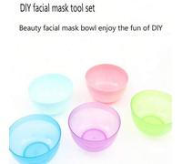 Shein 2 piezas Juego de bol para mascarilla facial + paleta para mascarilla facial Paleta de mascarilla facial de plástico Bol de maquillaje Herramienta de