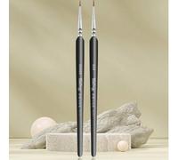 Shein 2 piezas Juego de Pinceles de Delineador de Ojos y Cejas Profesionales, Pinceles de Maquillaje en Forma de Lágrima, Adecuados para Principiantes, Pued