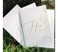 Shein 2 piezas Libros de votos de boda - Lecturas y recuerdos de la ceremonia de boda (No se incluye la cinta)