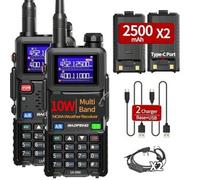 Shein 2 PIEZAS/LOTE Nuevo lanzamiento Baofeng de alta potencia 10 vatios Walkie Talkie de larga distancia UV-5RM Transceptor de radio de dos vías amateur de