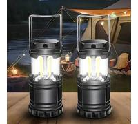 Shein 2 piezas Luces alimentadas por batería LED, Luces portátiles alimentadas por batería para supervivencia, Linterna de camping, Adecuada para huracanes,