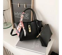 Shein 2 piezas Nuevo conjunto de bolsos de primavera de piel sintética PU que incluye un bolso mediano, adecuado para que mujeres y niñas lo usen como bolso