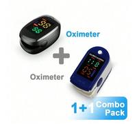Shein 2 piezas Oxímetro de pulso para adultos Medidor de saturación de oxígeno en la sangre Medición del ritmo cardíaco y SpO2 rápida | Grado médico con apr