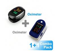 Shein 2 piezas Oxímetro de pulso para adultos, monitor de saturación de oxígeno en sangre | Set combo de 2 piezas de oxímetro de pulso