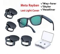 Shein 2 piezas Pegatina bloqueadora de luz Meta para gafas Way-Farer/Skyler/Headliner, cubierta de luz de cámara