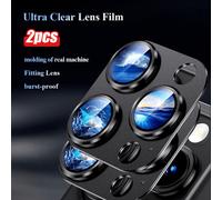 Shein 2 piezas Película protectora para lente de cámara, calidad de imagen HD, anti-arañazos, anti-golpes, compatible con Apple iPhone 11/12/13/14/15/16/16
