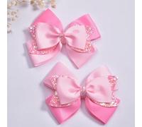 Shein 2 piezas Pinzas para el pelo de la serie Princess Pink para niños y adolescentes, artículos más baratos disponibles, adecuados para uso diario y Cospl