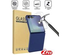 Shein 2 piezas Protector de pantalla de dureza 9H compatible con Samsung Galaxy Z Flip 7, también se ajusta a Galaxy Z Flip 6/Galaxy Z Flip 5, sin burbujas,