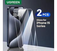 Shein 2 PIEZAS Protector de pantalla HD sin bordes compatible con iPhone 15 Pro Max e iPhone 15 Plus, regalo para cumpleaños, familia y amigos. Vidrio templ