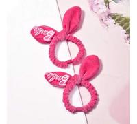 Shein 2 piezas Scrunchies de pelo con orejas de princesa Barbie, accesorios de pelo lindos y coloridos, adecuados para uso diario, regalo de regreso a la es