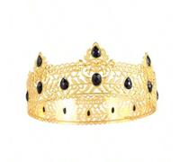 Shein 2 piezas/set Corona y cinturón del rey, corona del Rey Real para decoración de fiesta festiva de hombres, regalo de cumpleaños, Corona de celebración