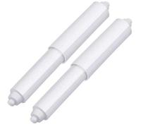 Shein 2 piezas Soporte de papel higiénico Rodillo Varilla de repuesto Resorte de plástico (Blanco) Decoración de baño Decoración de otoño