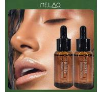 Shein 2 piezas Suero autobronceador facial MELAO - Gotas autobronceadoras faciales, sin necesidad de exposición solar para crear un bronceado natural y salu