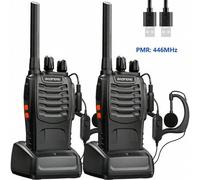 Shein 2 piezas Walkie Talkie Baofeng TH-888S, radio portátil de alta potencia de grado profesional y personal de largo alcance para uso en exteriores