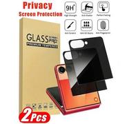 Shein 2 sets de protector de pantalla de vidrio templado para cámara frontal privada del Galaxy Z Flip 7. Ultra claro, resistente a los arañazos, sin burbuj