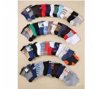 Shein 20/10/5 pares de calcetines náuticos suaves para bebé, con patrones de dinosaurios y animales, calcetines deportivos para niños pequeños, diseño a ray