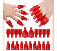 Shein 20/10/5 piezas Clips reutilizables para quitar esmalte de uñas, Clips para remover esmalte de gel, Herramienta para quitar esmalte de uñas, Clips para