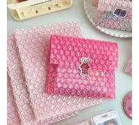 Shein 20/10 piezas Bolsas de burbujas con forma de corazón, sobres de burbujas, bolsas de embalaje de burbujas, antiestáticas, a prueba de golpes, a prueba