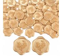 Shein 20/30/50/100 piezas de etiquetas autoadhesivas de lacre de cera, sellos para sobres de invitación de boda, perfectos para bodas, invitaciones, sobres,