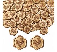 Shein 20/30/50/100 piezas Pegatinas de lacre de cera, Pegatinas de sellado de sobres de invitación de boda, Pegatinas de sellado de sobres autoadhesivas, Ad