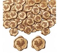 Shein 20/30/50/100 piezas Pegatinas de lacre de cera, pegatinas de sello para sobres de invitaciones de boda, sellos adhesivos para sobres, perfectos para b