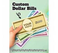 Shein 20/40/60/80/100 hojas, Billetes personalizados con tu rostro, Dinero de juguete, Monedas de recompensa para niños, Dinero de utilería, Billetes person