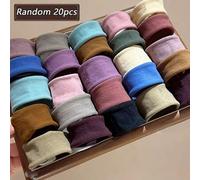 Shein 20/40/60 piezas Colores aleatorios Lazos de pelo simples y lindos de moda, bandas de pelo de alta elasticidad y durables, sin daño al cabello, sujetad