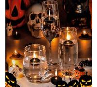 Shein 20/5/1/4 piezas/Velas flotantes negras para fiesta de Halloween, Royal Imports Velas flotantes sin aroma y sin goteo para centros de mesa, fiestas, bo