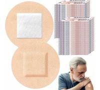 Shein 20/50/100 piezas Vendas adhesivas de silicona flexible y transpirable para dedos, nudillos y puntos, a granel, impermeables, para brazos, rodillas, pr