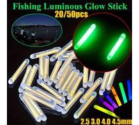 Shein 20/50 piezas Nuevos palos luminosos de luciérnaga de 2.5 3.0 4.0 4.5*40mm adecuados para flotadores de pesca, herramientas de luz nocturna, palos lumi