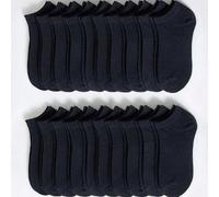 Shein 20 pares/Set de calcetines de tobillo de unicolor para mujer