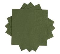 Shein 20 piezas/40 piezas/60 piezas, Servilletas de cóctel de color verde oliva, servilletas desechables para postre y bebida, servilleta de cena verde oscu