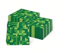 Shein 20 piezas/40 piezas/60 piezas, Servilletas de fiesta de píxeles: Suministros para fiesta de videojuegos, servilletas de almuerzo con tema de píxeles,