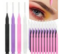 Shein 20 piezas/50 piezas Pinceles desechables mini para cejas, pinceles ligeros para levantar cejas, micro cepillos aplicadores para pestañas, herramienta