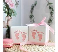 Shein 20 piezas Caja de regalo del Día de San Valentín con huellas de color rosa para revelar un secreto