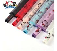 Shein 20 piezas de papel de envolver Sanrio Hello Kitty con diseño floral para el Día de San Valentín, adecuado para el empaquetado de ramos de flores en fl