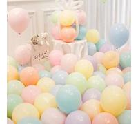 Shein 20 piezas Globos de látex, globos decorativos de color mixto moderno para fiestas, regreso a la escuela, Día de San Valentín