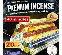 Shein 20 piezas, Incienso Premium, Ámbar, Artemisia, Vainilla, Mirra, Osmanthus, Mango, Limón, Fragancia Natural, Hecho con Ingredientes Naturales, Aroma Du