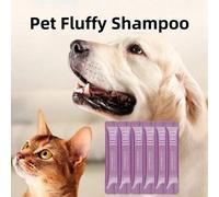 Shein 20 piezas/Paquete Muestras de champú para mascotas, adecuado para gatos y perros, desodorante, antiprúrito, suavizante del pelaje, tamaño portátil de